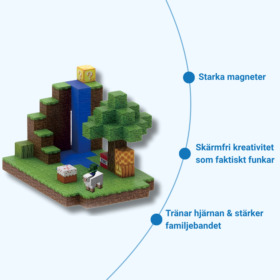 Byggblockens fördelar: starka magneter och skärmfri kreativitet