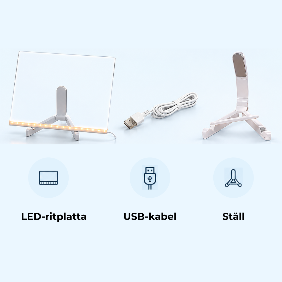 LED-ritplatta för barn